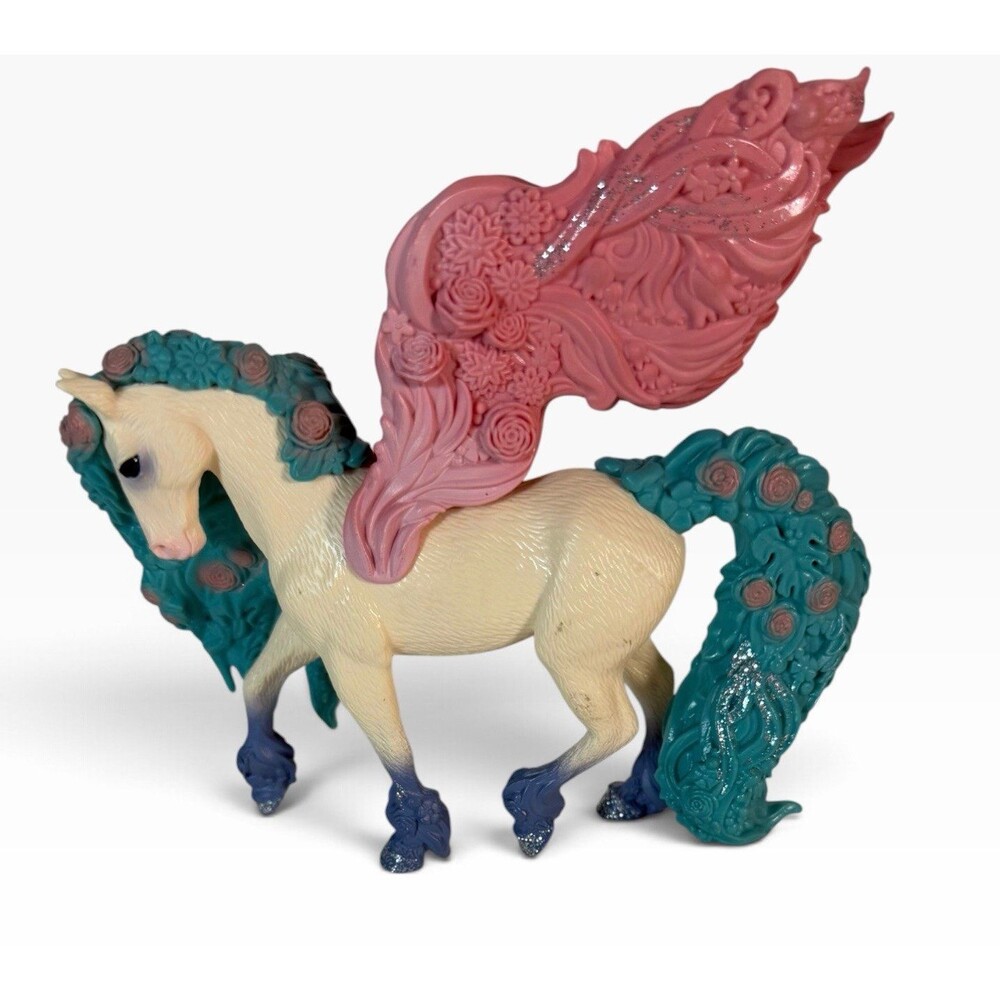 Schleich Bayala Flower Pegasus Unicorn Toy Figurine Blossom Fairy Horse 2019 5in